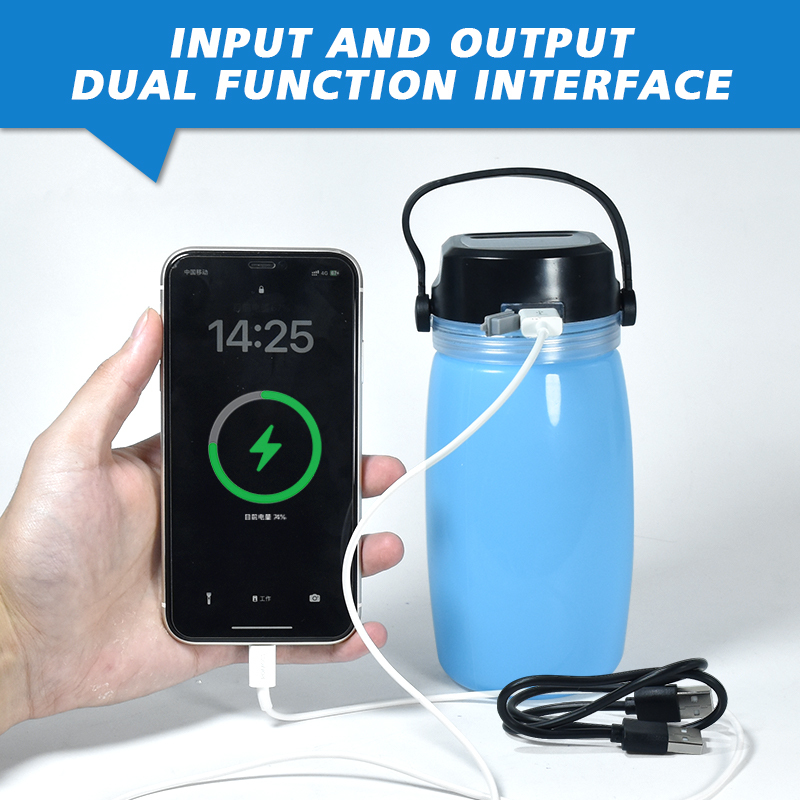 New Arrivals Custom LOGO Eco Friendly Sports Collapsible Silicone Water Bottle With LED Lighting 700ml Plastic Drinkware