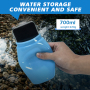 New Arrivals Custom LOGO Eco Friendly Sports Collapsible Silicone Water Bottle With LED Lighting 700ml Plastic Drinkware