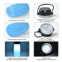 New Arrivals Custom LOGO Eco Friendly Sports Collapsible Silicone Water Bottle With LED Lighting 700ml Plastic Drinkware