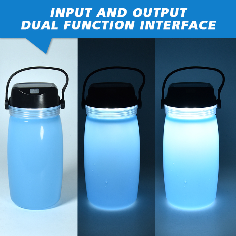 New Arrivals Custom LOGO Eco Friendly Sports Collapsible Silicone Water Bottle With LED Lighting 700ml Plastic Drinkware