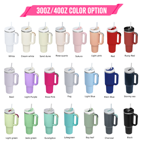 Personalized Travel Camping Custom logo Double-wall Stainless Steel 30oz 40oz Outdoor Mugs 40 oz Tumbler with Handle Lids Straw