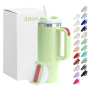 Personalized Travel Camping Custom logo Double-wall Stainless Steel 30oz 40oz Outdoor Mugs 40 oz Tumbler with Handle Lids Straw