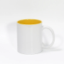 China Warehouse Stocked Inner Colored 11oz Mugs Ceramic White Sublimation Coffee Mug in Individual Gift Foam Box