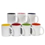 China Warehouse Stocked Inner Colored 11oz Mugs Ceramic White Sublimation Coffee Mug in Individual Gift Foam Box
