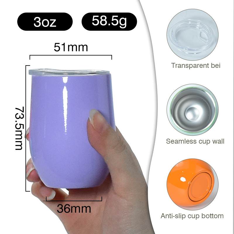 China RTS 3oz Mini Tumbler Shot Glass Sublimation Stainless Steel Tumblers Shot Glasses Set Whiskey Cocktail Cup with Straw Lid
