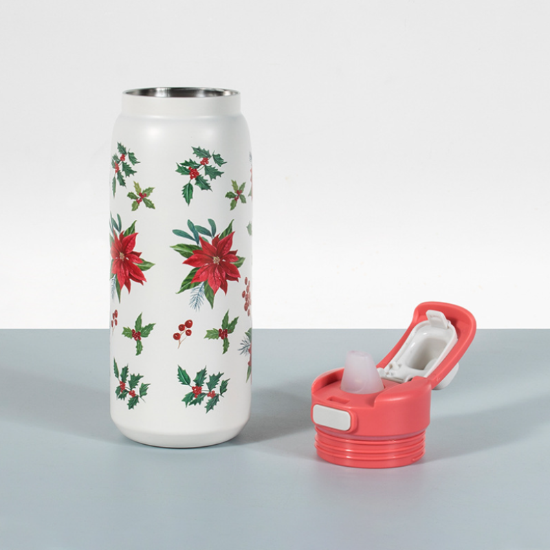Custom logo 27oz 33oz Printing 304 Stainless Steel Sports Water Bottle with Detachable Concealed Handle Silicone Spout Lock Lid