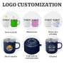 Termo Personalizado Airpot Termousse Cafe Coffee Mugs Mini 5oz Plastic+Inner Stainless Steel Espresso Coffee Mug