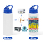 New Product Ideas Eco Friendly 600ml Aluminum Tumbler Kids Water Bottle Sublimation Mugs Tumbler Cups with Lid Straw
