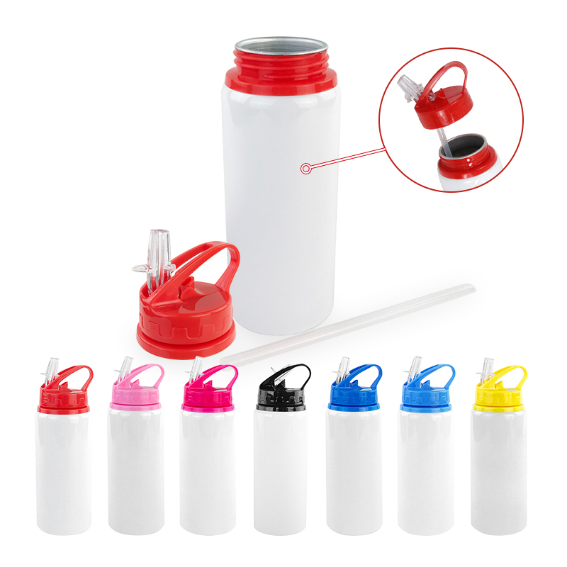 New Product Ideas Eco Friendly 600ml Aluminum Tumbler Kids Water Bottle Sublimation Mugs Tumbler Cups with Lid Straw