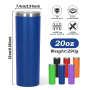 Custom 20 oz 20oz Cup Double Wall Vacuum Insulated Travel Mug Bulk Tumblers Thermal Mug Stainless Steel Insulated Travel Mug
