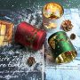 Christmas Colorful Screen Printing Reindeers Tree Luxury Glass Candle Jars Aromatherapy Holder Candle Making Empty Container