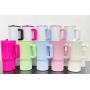 Custom logo DIY 20oz Sublimation Blank Double Wall Tumbler Cup with Handle 20oz Leak Proof Travel Kids Mug with Lids and Strws