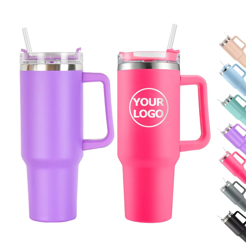 Travel Tumbler Water Bottle Stainless Steel Beer Tumblr Cups 40 Oz/1200ml Stainless Steel Tumblers for Engraving