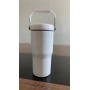Sublimation Flip Straw Leak Proof Lid Kids Sports Water Bottle 20oz Ounce Tumbler Cup Colored Handle for Heat Transfer Printing