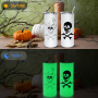 RTS USA Warehouse Stocked Blank 20oz Stainless Steel Glow in the Dark  Skinny Straight Sublimation Tumbler with Straw