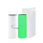 RTS USA Warehouse Stocked Blank 20oz Stainless Steel Glow in the Dark  Skinny Straight Sublimation Tumbler with Straw