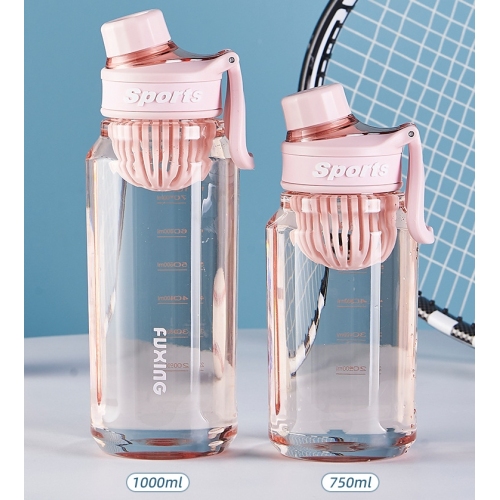 Wholesale Students Sports Water Cup Outdoor Portable Kettle Gym Cup with Tea Compartment Plastic Water Bottles BPA Free Gift