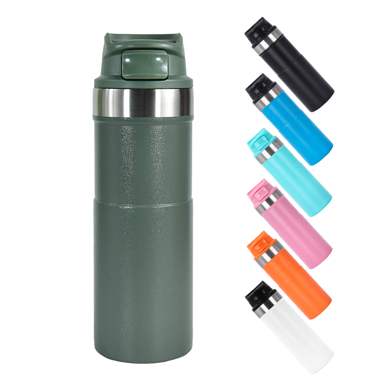 17oz Portable Colored Sport Tumbler with Lid Vacuum Insulated Stainless Steel Travel Mug Leak Proof Ice Coffee Thermal Cup
