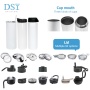 Spill Leak Proof Sliding Covers Splash Resistant Replacement Plastic Lids for 12 15 16 18 20 32oz Straight Skinny Tumbler Cup