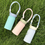 DSY Custom logo 12oz 350ml Wide Mouth 316 Stainless Steel High Quality Water Bottle with Detachable Rope Handle Lid