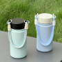 DSY Custom logo 12oz 350ml Wide Mouth 316 Stainless Steel High Quality Water Bottle with Detachable Rope Handle Lid