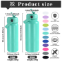 Thermobecher Multicolored Custom logo Insulated Water Cup with Straw 32oz 18oz Double Wall Stainless Insulated Water Bottle