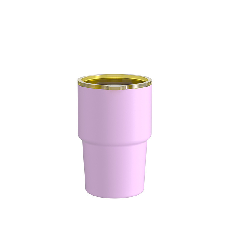 Custom logo 12oz Coffee Mug 304 Stainless Steel Stackable Cup Outdoor Car Insulated Simple Office Water Bottle Home Use