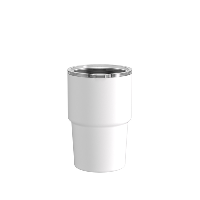 Custom logo 12oz Coffee Mug 304 Stainless Steel Stackable Cup Outdoor Car Insulated Simple Office Water Bottle Home Use
