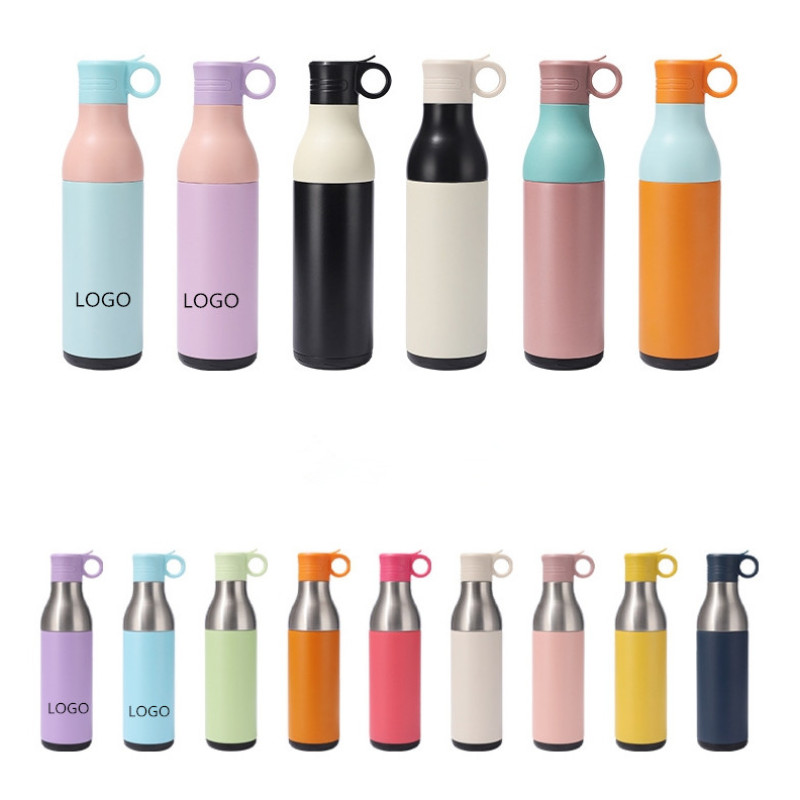 New Multi Functional 2 in 1 Stainless Steel Insulation Sports Water Bottle Can Cooler Outdoor Cycling Car Portable Tumbler