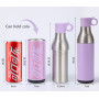 New Multi Functional 2 in 1 Stainless Steel Insulation Sports Water Bottle Can Cooler Outdoor Cycling Car Portable Tumbler