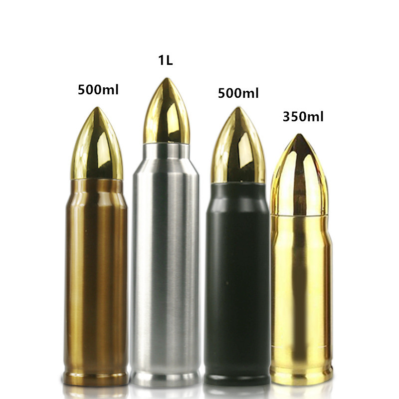 DSY Custom 17oz 33oz 18/8 Stainless Steel Double Wall Vacuum Flask Bullet Insulated Keep Drinks Hot Cold Outdoor Water Bottle