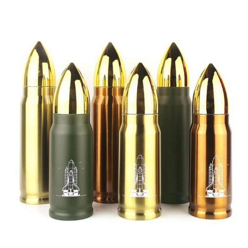 DSY Custom 17oz 33oz 18/8 Stainless Steel Double Wall Vacuum Flask Bullet Insulated Keep Drinks Hot Cold Outdoor Water Bottle