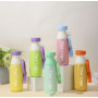500ml New Custom Logo Stainless Steel Insulated Sports Gym Water Bottle Nice Gift Tumblers with Handle and Straw