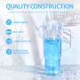 In Stock 40oz Double Wall Unbreakable Reusable Transparent Pre-drilled Hole Plastic Tumbler Mug with Handle and Straw Lid