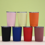 Custom logo Printing 12oz Car Travel Mug 304 Stainless Steel Multiple Colors Hand Coffee Mug