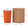 Custom logo Printing 12oz Car Travel Mug 304 Stainless Steel Multiple Colors Hand Coffee Mug