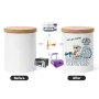 11oz Sublimation Candle Jar Ceramic Holders with Bamboo Lids Sublimation Candle Container RTS US Warehouse in Stock 36pcs/ctn