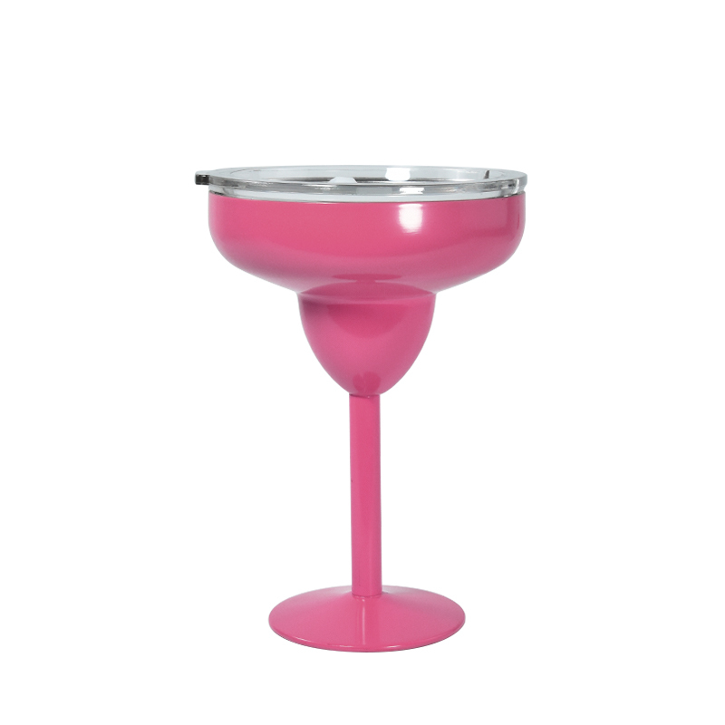 RTS 12pcs/ctn US Warehouse 8oz Colored Stainless Steel Margarita Glass Cup Spray Paint Cocktail Glasses Shot Wine Tumbler