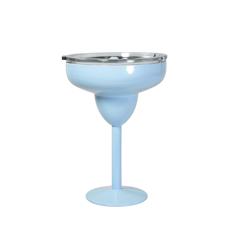 RTS 12pcs/ctn US Warehouse 8oz Colored Stainless Steel Margarita Glass Cup Spray Paint Cocktail Glasses Shot Wine Tumbler