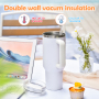 Custom Logo 40oz Cup Double Wall Vacuum Stainless Steel 40oz Coffee Outdoor Tumbler Travel Mug With Handle and Straw