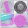 China Warehouse Stocked Sublimation Gradient Colors 40oz Vacuum Insulated Travel Mug with Handle