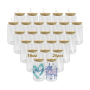 USA Warehouse RTS 25pcs/ctn 16oz clear Glass Can Sublimation Glass Tumler Mugs with Bamboo Lid and Plastic Straw