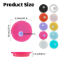 RTS US 40pcs/ctn Colored Replacement Plastic Lids for 16oz Glass clear Frosted Cups Glass Can Tumbler Mugs Flask
