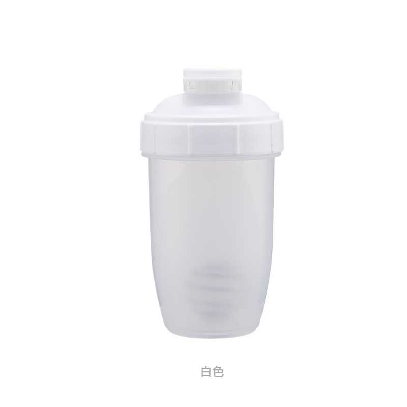Custom Logo New Portable 500ml Sports Fitness Protein Powder Shaker Cup with Mixing Ball Leak-proof Handle Lid