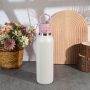 Custom Logo 800ml 27oz Large Capacity Double Wall Stainless Steel Insulated Water Bottle Sports Handle Lock Lid Portable Bottle