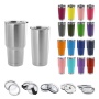Custom 20oz 30oz Vacuum Tumbler Vacuum Cup Coffee Mugs Wholesale Bulk Double Wall Stainless Steel Tumbler With Straw