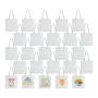 USA Warehouse in Stock 38*40cm Sublimation Tote Bags Blank Lightweight Reusable Grocery Bags Canvas Shopping Bag 25pcs/ctn