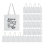 USA Warehouse in Stock 38*40cm Sublimation Tote Bags Blank Lightweight Reusable Grocery Bags Canvas Shopping Bag 25pcs/ctn