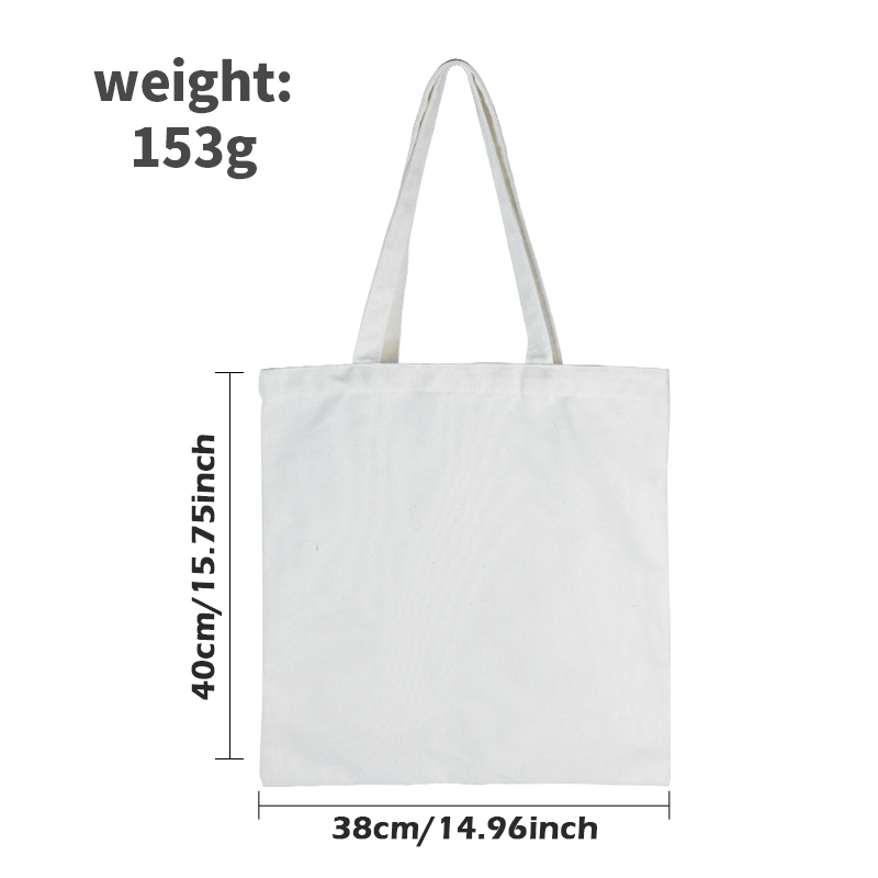 USA Warehouse in Stock 38*40cm Sublimation Tote Bags Blank Lightweight Reusable Grocery Bags Canvas Shopping Bag 25pcs/ctn