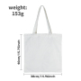 USA Warehouse in Stock 38*40cm Sublimation Tote Bags Blank Lightweight Reusable Grocery Bags Canvas Shopping Bag 25pcs/ctn
